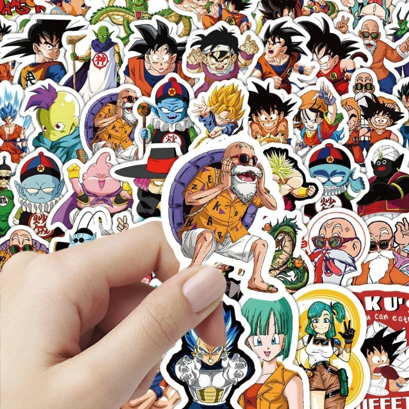 Dragon Ball YAMCHA SON GOKU Creative Cartoon High-Quality Waterproof Stickers for Students, Notebook Decor, and Phone Stickers