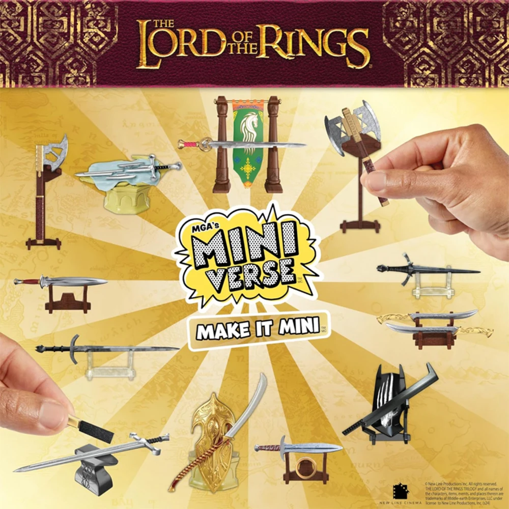 New Mini Verse Lord of The Rings DIY Make It Create A Replica of The Lord of The Rings Mini Weapon Sword Toys Gifts