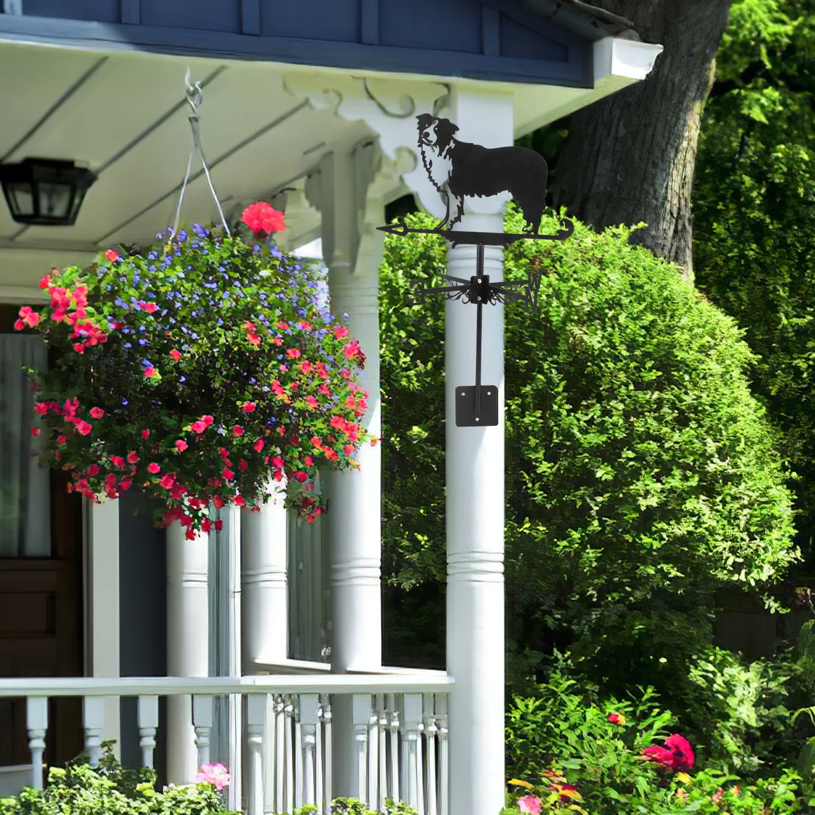 

Metal Weather Vane Retro Wind Direction Indicator for Garden Yard Decor Outdoor Wind Measuring Tool Lawn Pavilion