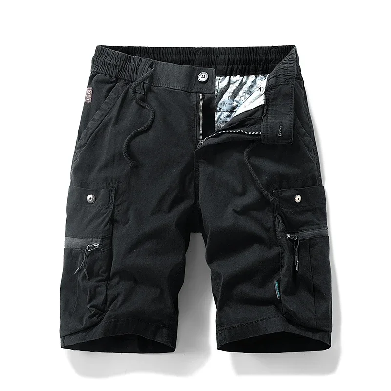 

Fashion Beach Shorts Dropshipping Summer Men Multi Pocket Cargo Shorts New Mens Casual Cotton Shorts Spring Mens Cargo Shorts