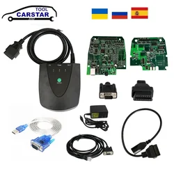 For Honda HDS HIM Diagnostic Tool Newest V3.104.24 No Need Activation With USB to RS232 Cable & Double Board OBD2 Scanner