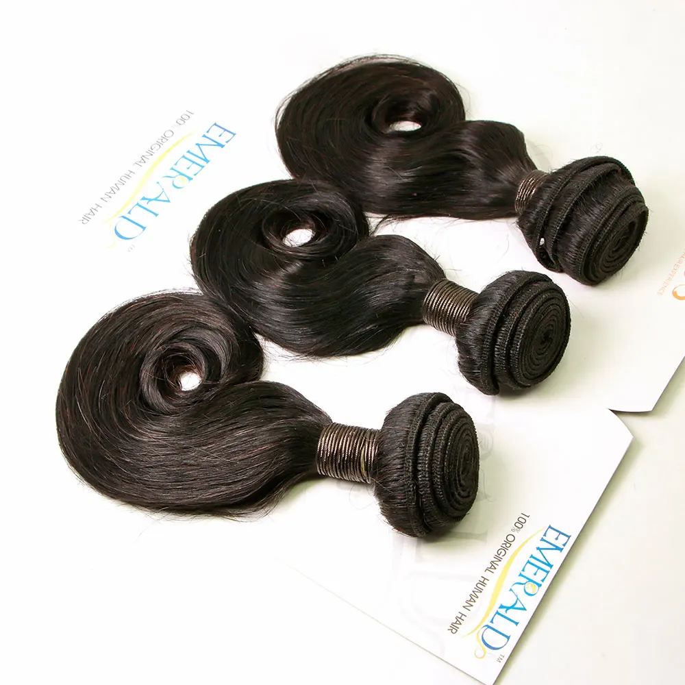 Bliss Hair-Tissage en Lot Brésilien Remy Naturel avec Boucles Magiques, Extension de Cheveux, Style Roman Scroll, Lot de 3