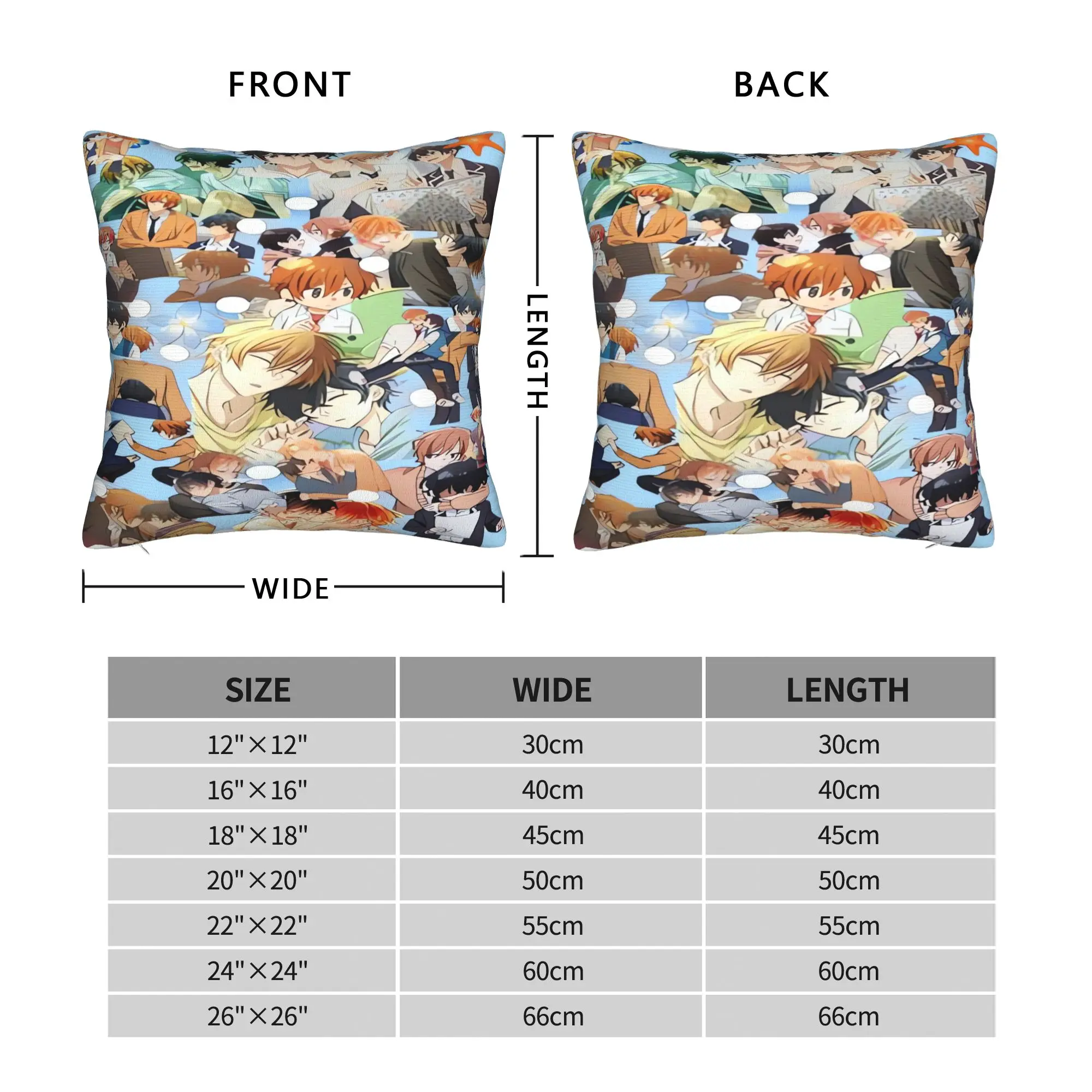 S-SasakiS and M-MiyanoS Pillow Case  Morden Pillow Cover Comfy Pillowcases For Office Car Home Decor