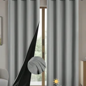 1PC Blackout Curtains with Coated isolated lining, living room curtains, bedroom, kitchen, home decoration, bedroom decoration 10 Main Cortinated Sales Kitchen - №9