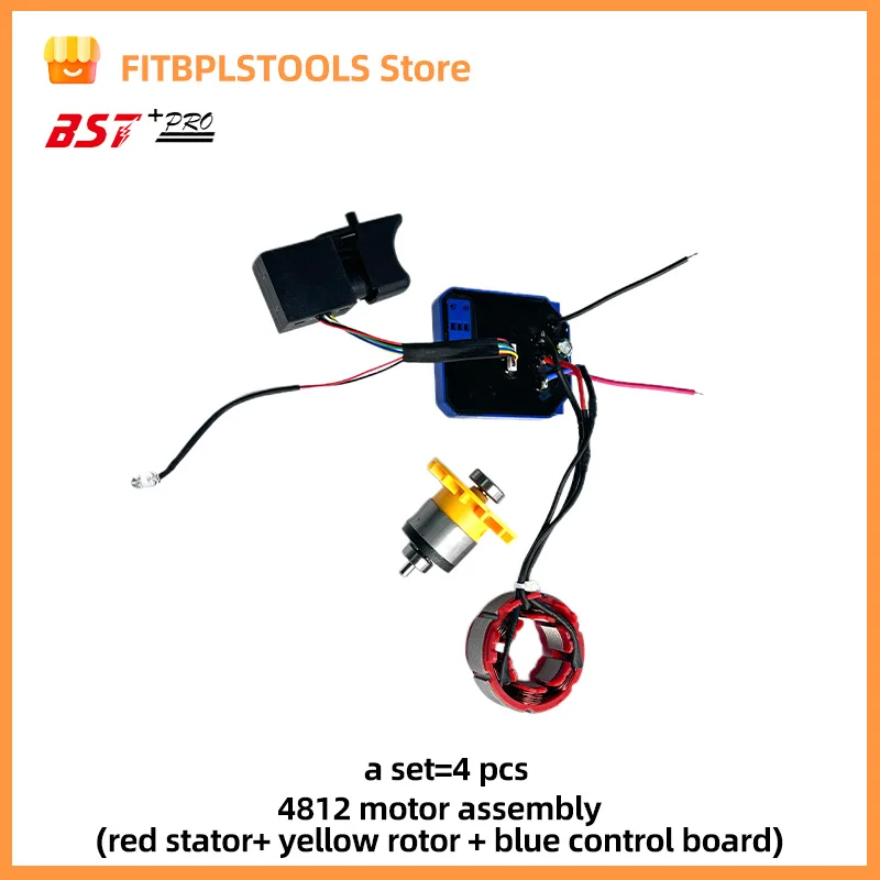 4812 brushless motor control board switch accessories Suitable For brushless impact electric wrench Sensorless Assembly Accs