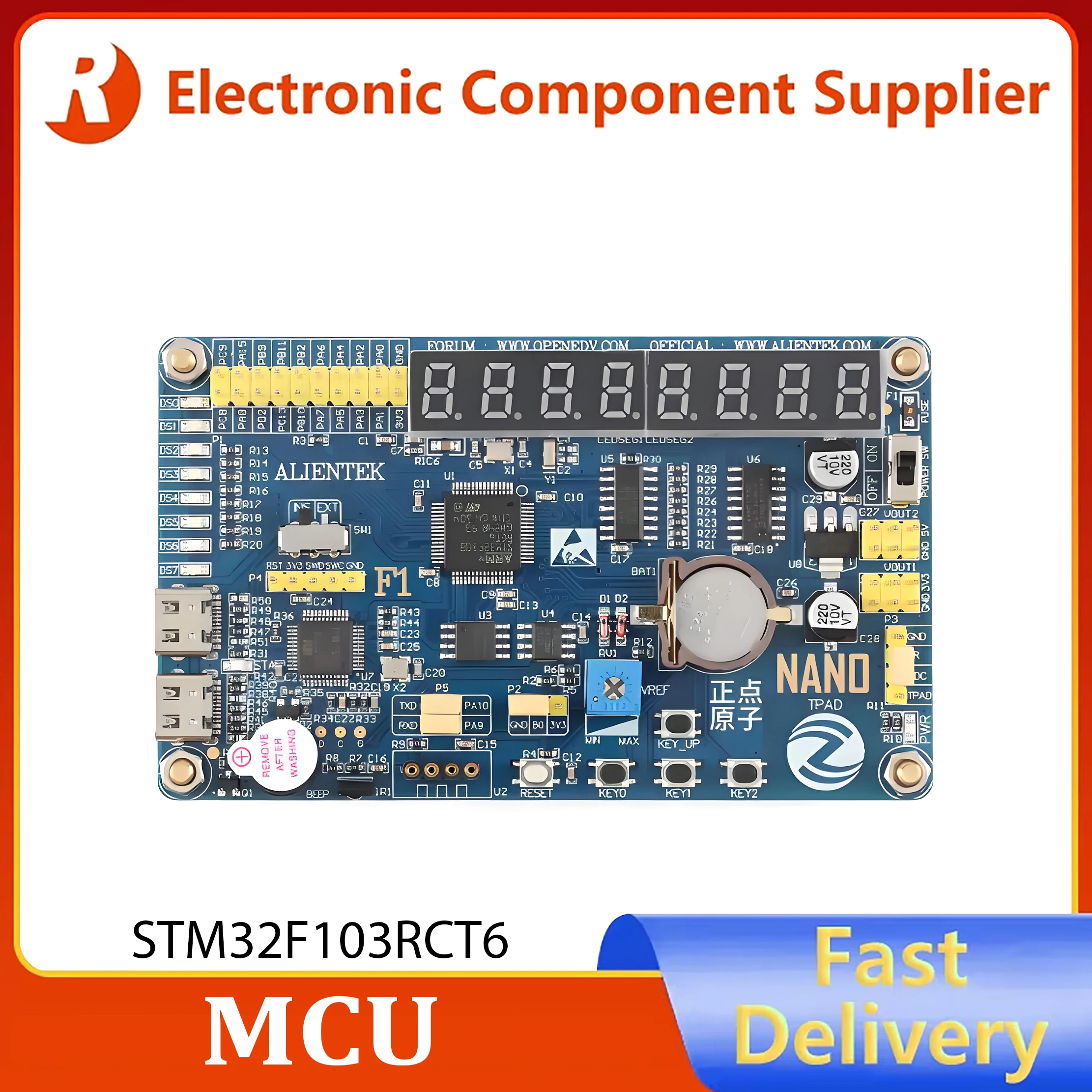 STM32F103RCT6 development board board downloader surpasses 51 STM8 microcontroller
