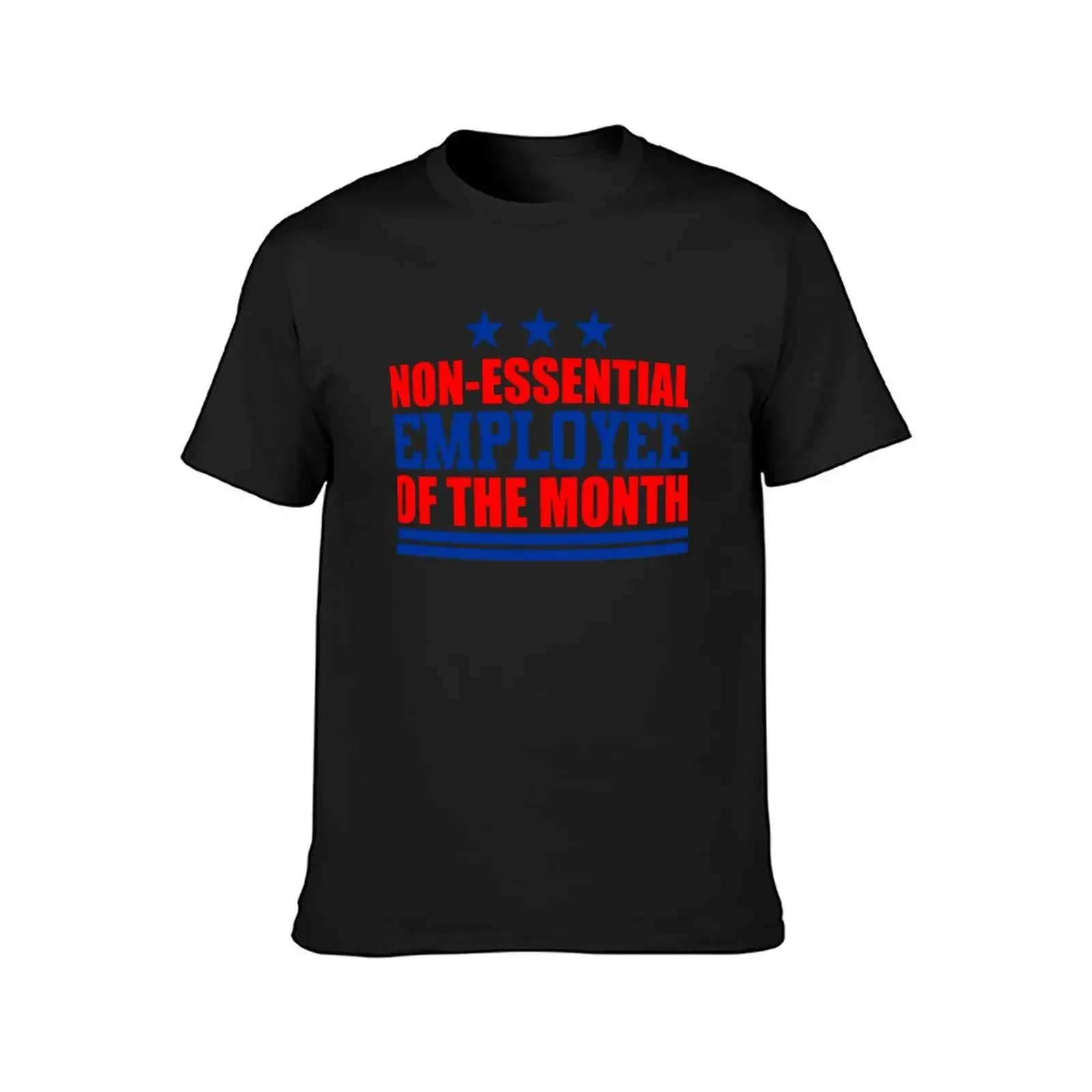 Non-essential Employee of the Month T-Shirt graphics boys animal print Men's cotton t-shirt