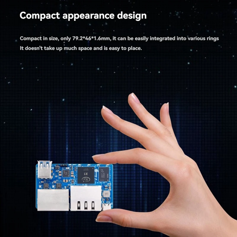 للوحة تطوير R2S 8GB RAM 8GB EMMC 8-Core RISC-V AI 2 TOPS CPU 2-LAN Port Support OpenWrt-ABVP #4