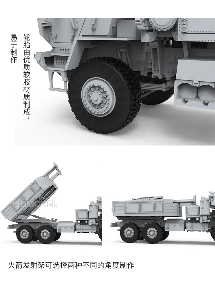 MENG Assembled Model Kit 72004 American M142 Haimas, Self-Propelled Rocket Launch System 1/72