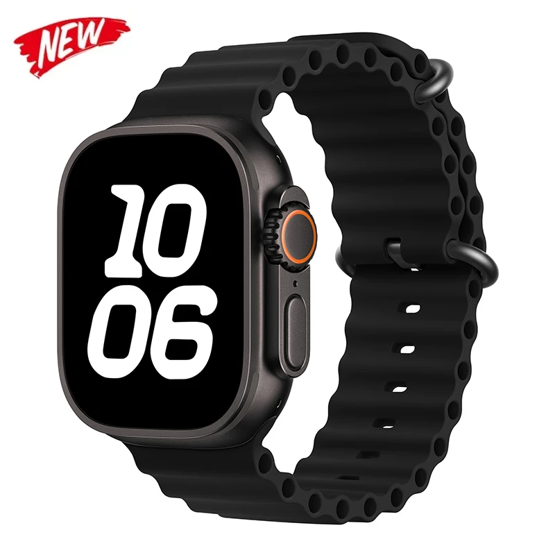 Strap For Apple watch ultra band 49mm 44mm 45mm 41mm 40mm 38mm 44 45 mm 1:1 Original Ocean belt iWatch series 9 8 7 se bands