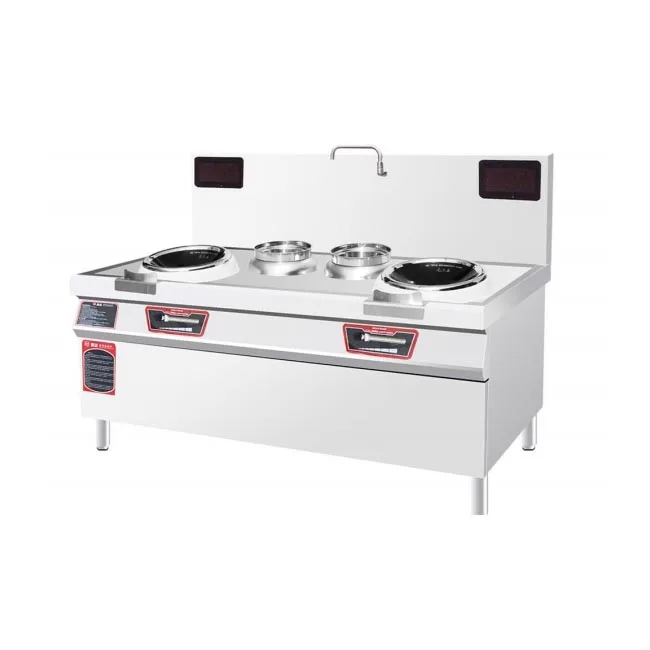 

Коммерческая индукционная плита с двумя конфорками, индукционный вок 15 кВт*2