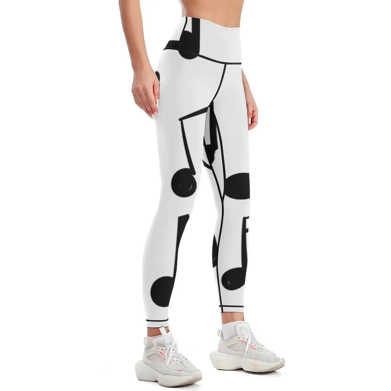 The Music Note Sticker Pack Leggings Sports pants for Sports pants woman Fitness woman Womens Leggings