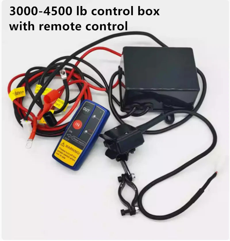 Winch control box with wireless remote control controller relay winch accessories