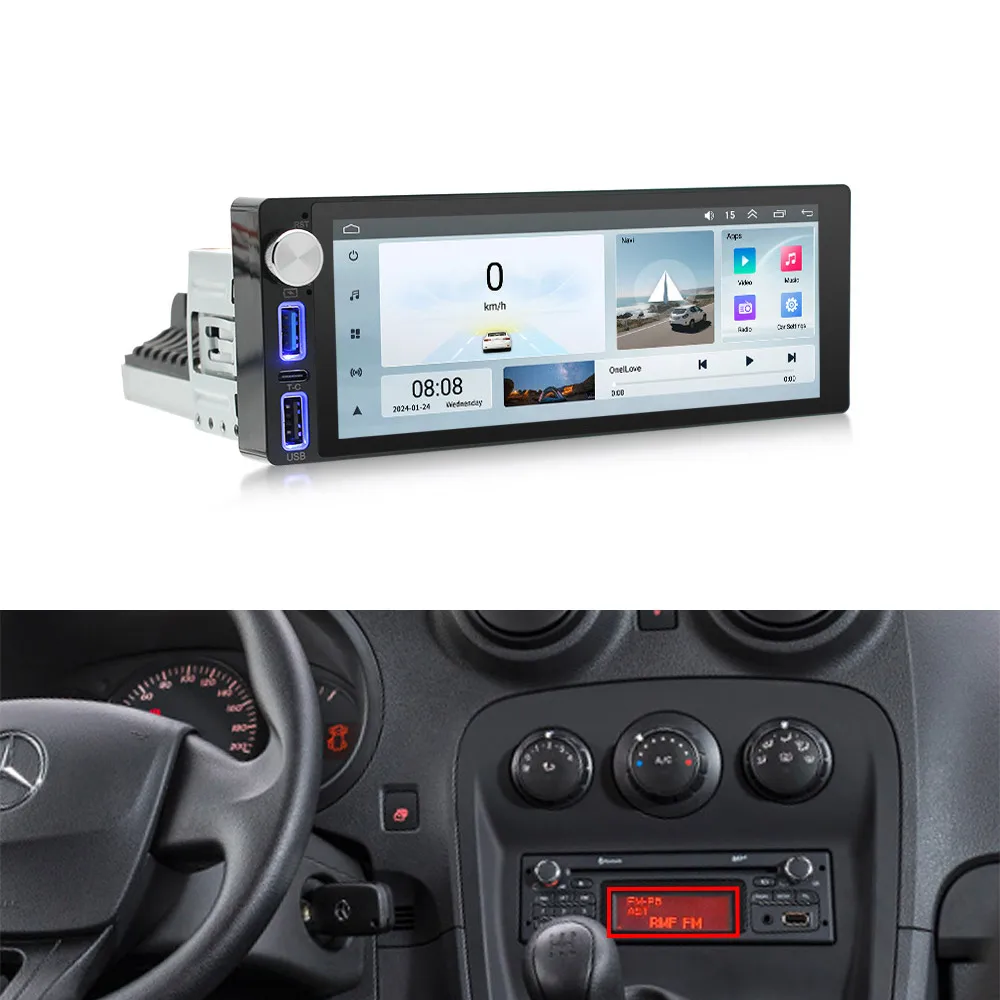 Android car radio with GPS Navigation for Renault Kangoo II MASTER TWINGO (2008-2021) A4158201800  281151879R