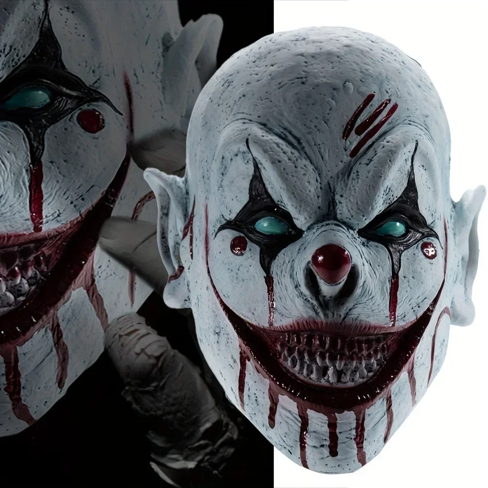 ฮาโลวีนน่ากลัว Evil Clown หน้ากากภาพยนตร์แจ็คในกล่องคอสเพลย์หน้ากากน่ากลัว Bloodshed หมวกกันน็อก Party Dress Up Props Decor