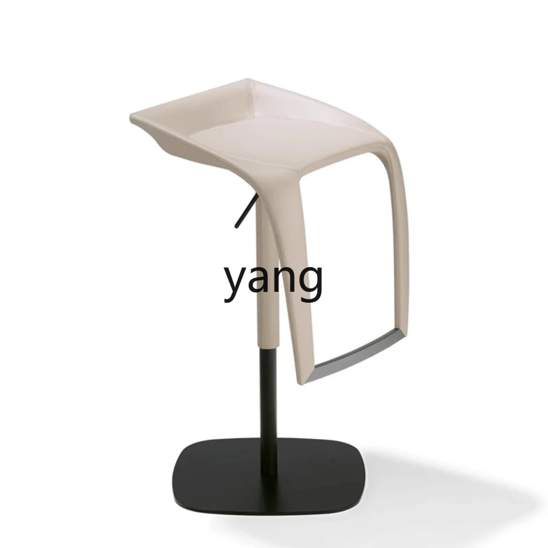 Yhl Spinning Lift Bar Chair Household Modern Simple Leather Bar Stool Stainless Steel Bar Chair