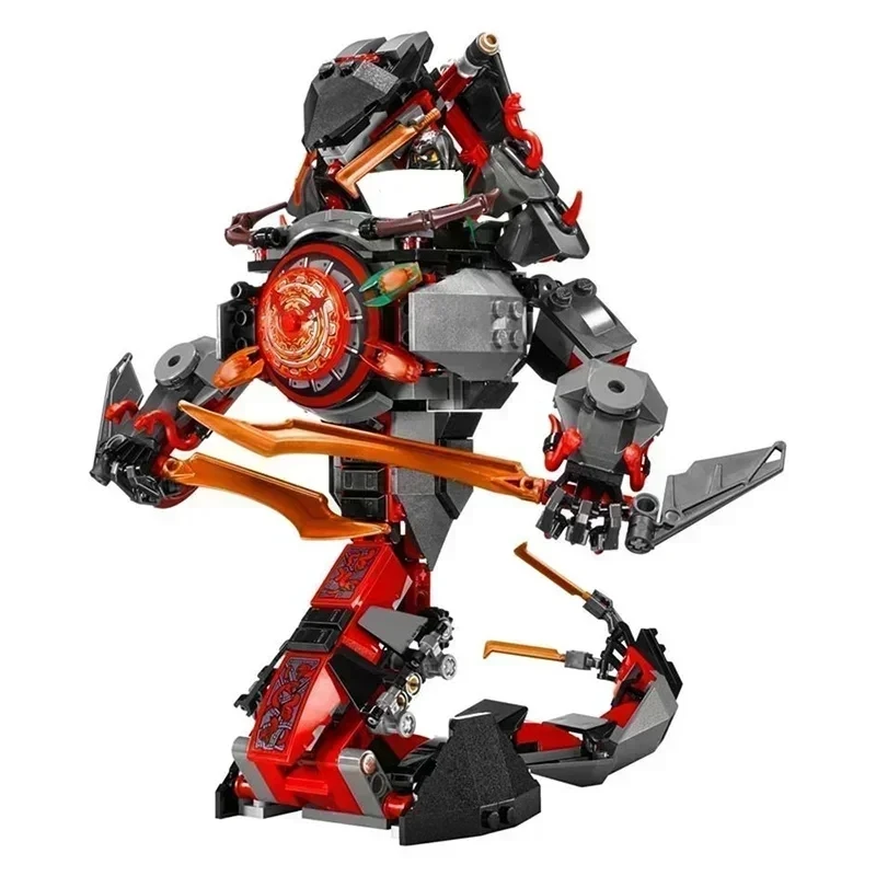 Classic Movie Dawn Lron Doom mech Building Blocks Snake Mechanical Warrior Robot Mecha War Weapon Model Toys For Kids Adult Gift