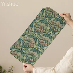 New Chinese Style Double-Sided Brocade Tea Mat Home High-End Tablecloth Retro Desktop Hydrophilic Pad Dry Pour Tea Towel