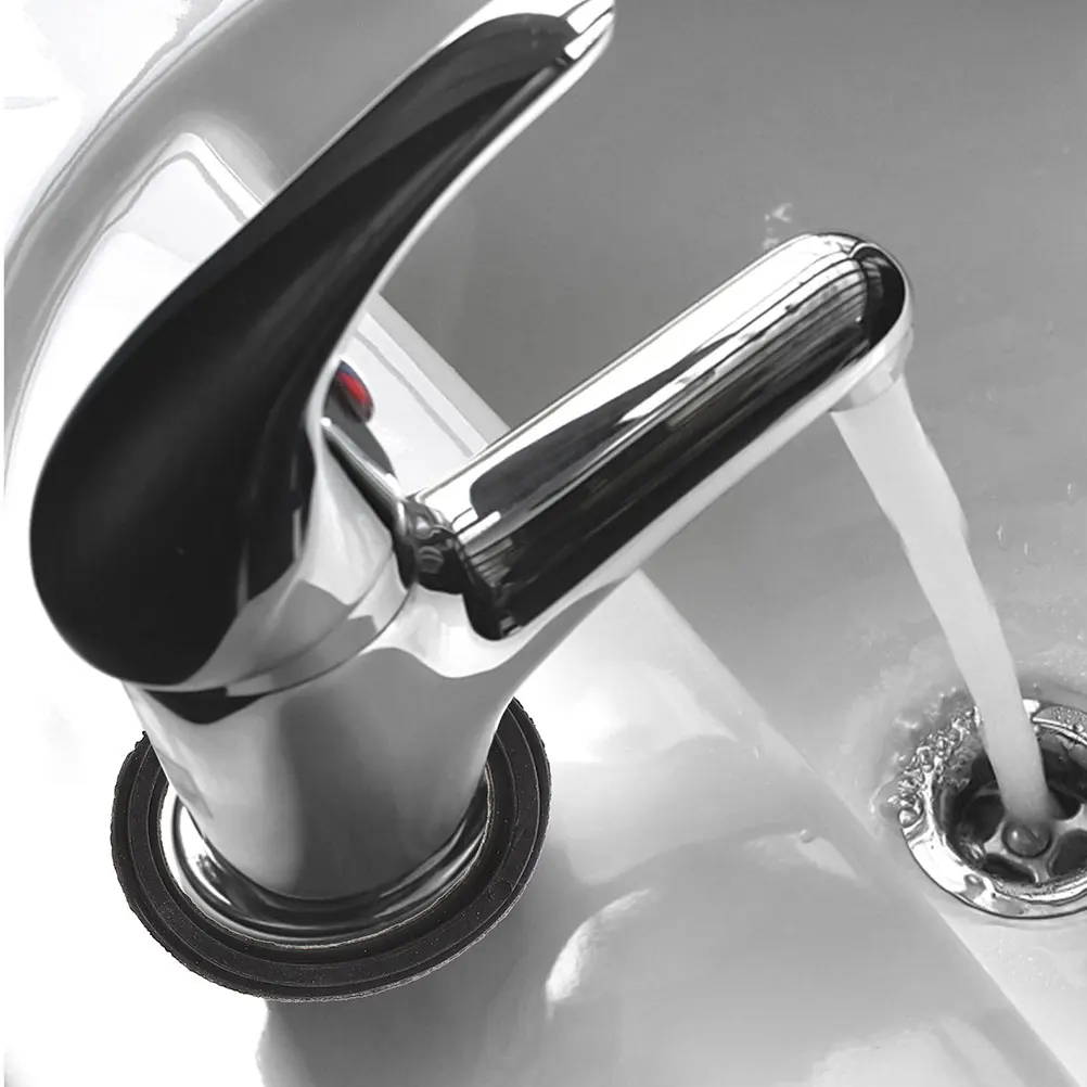 

2 Sets Single-hole Faucet Accessories Extended Horseshoe Plates Kitchen Tap Mounting Set Washers Repair Compatible Faucet