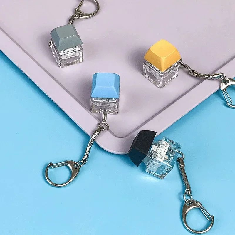 

Release fidget by turning button key chain to release pressure toy. A great way to kill boredom