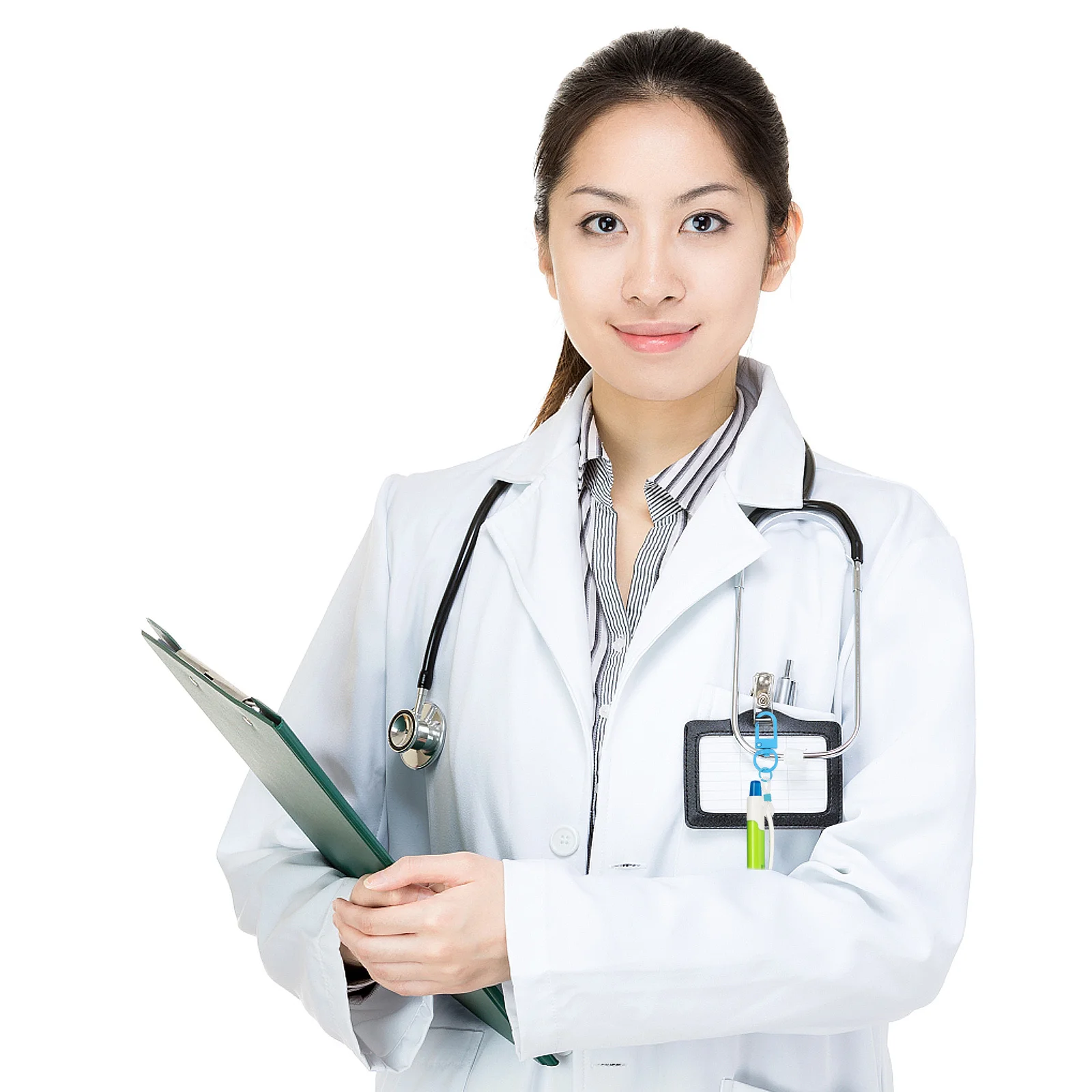 

10Pcs Silicone Pen Holder Stylish Minimalist Design for Nurse Badge Reel Lanyard Keychain Pen Storage Holder Badge