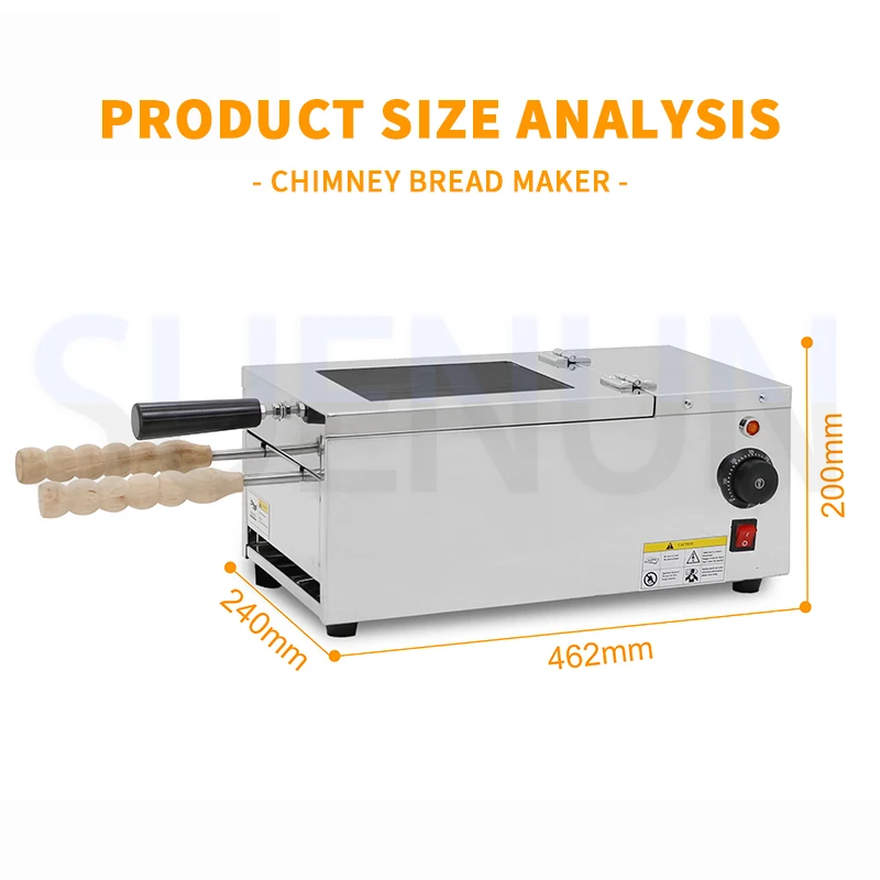 Chimney Bread Maker Commercial Bagel Maker Ice Cream Cone Commercial Western ยุโรปขนมขบเคี้ยวอุปกรณ์