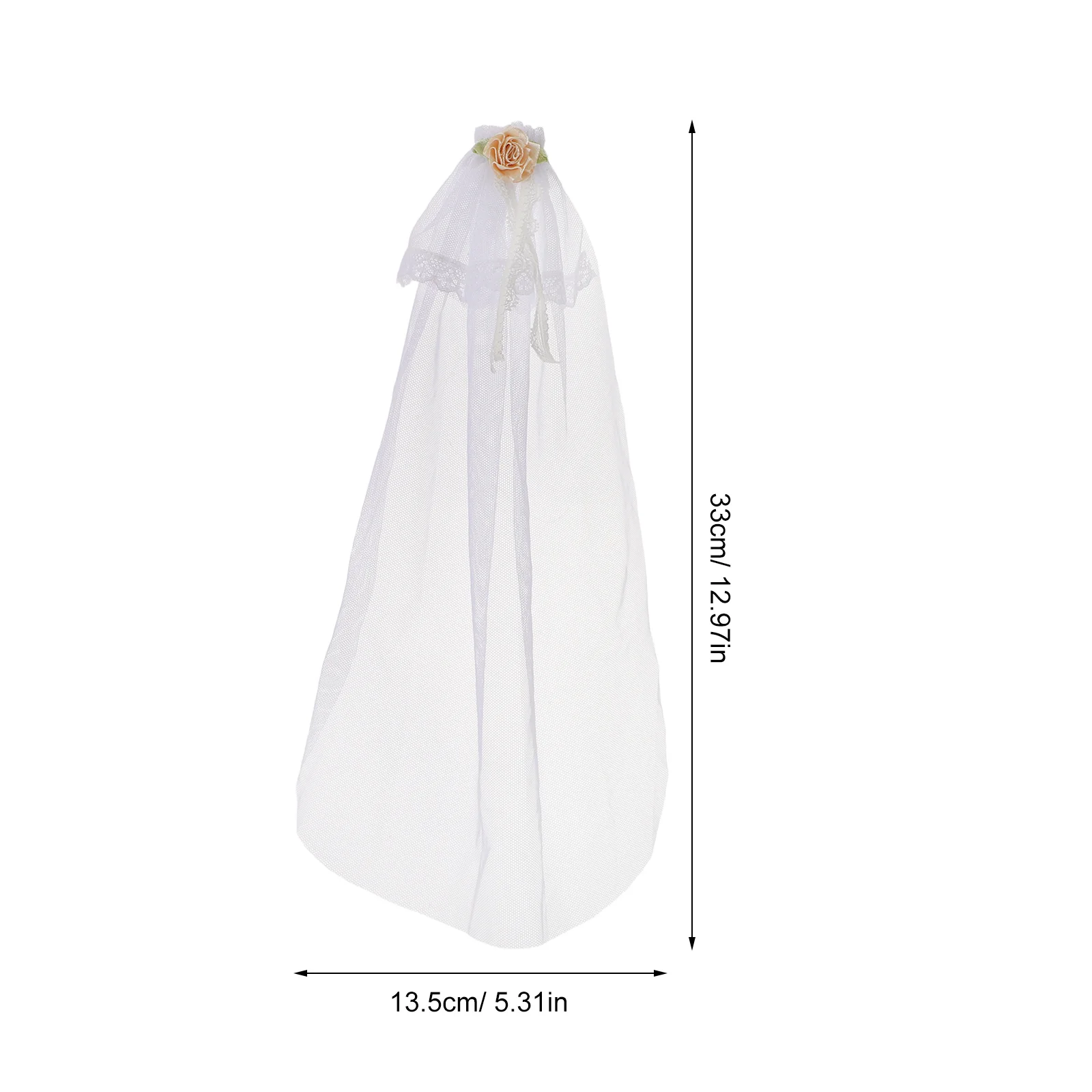 2 個のミニチュア ヘアアクセサリー 多用途の互換性 ブライダル チュール ベール クリエイティブな写真やギフト用 花嫁ベール