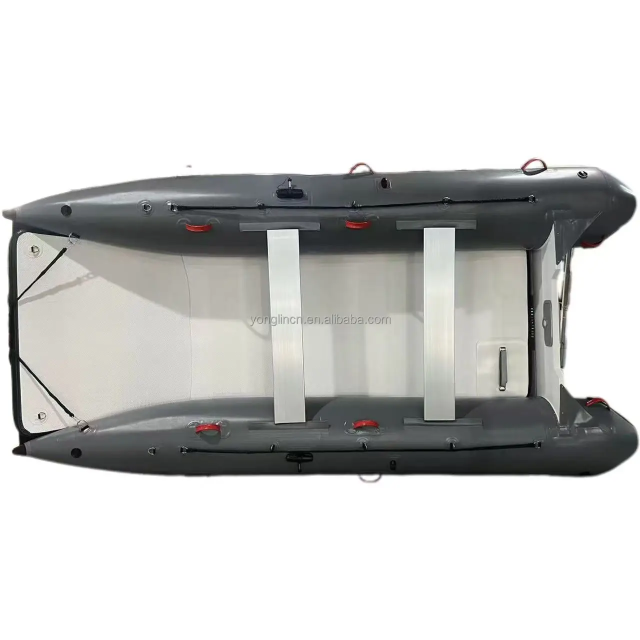 

3.3m Inflatable Aluminum Catamaran Ocean-going PVC Fishing Boat Water Entertainment Lake Sports Style Rowing Boat