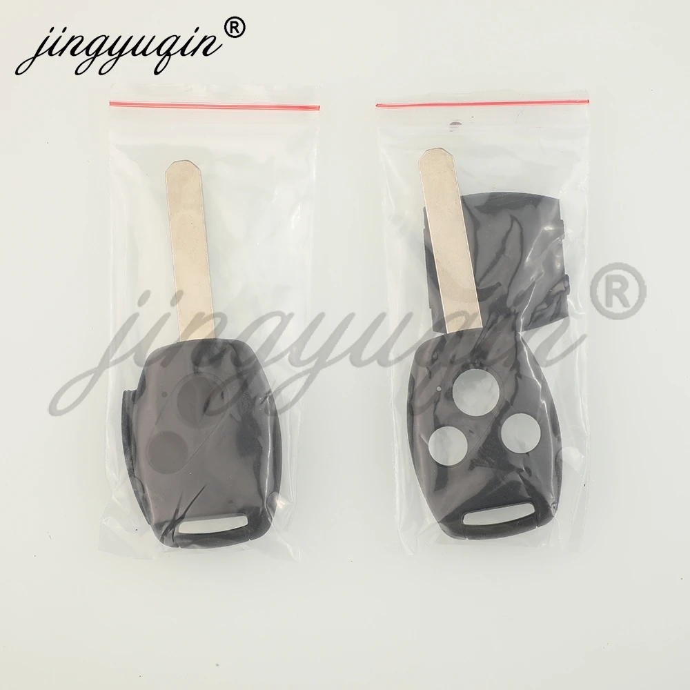 jingyuqin 5/10X High Quality Remote Key Case Shell for Honda Accord Fit CR-V Civic PilotInsight Ridgeline 2008 2009 201020112012 view 6