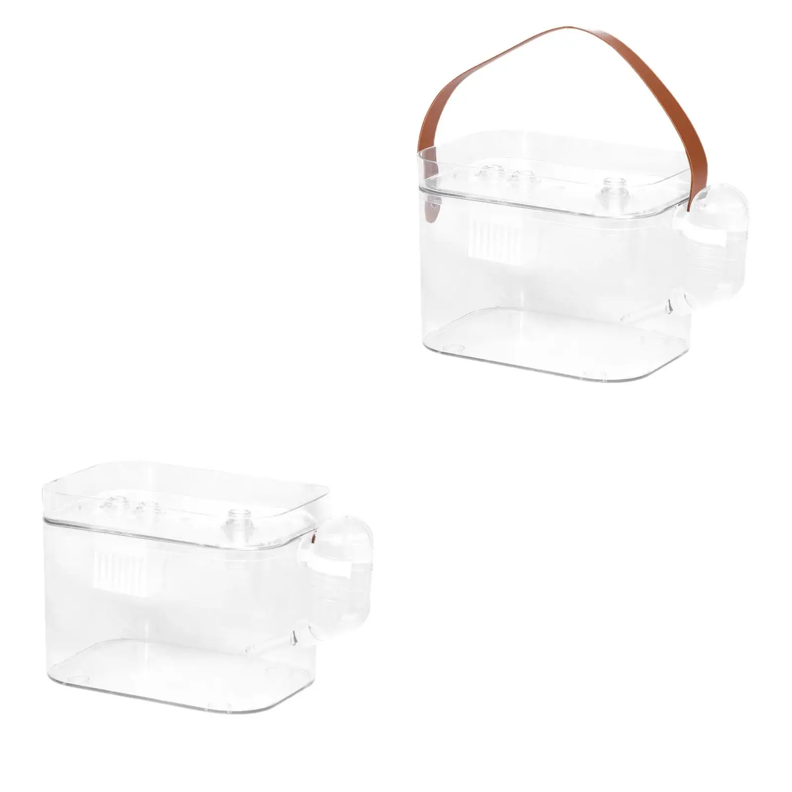 حامل هامستر محمول لحقيبة سفر للحيوانات الأليفة الصغيرة مع زجاجة مياه للفئران والجربوع