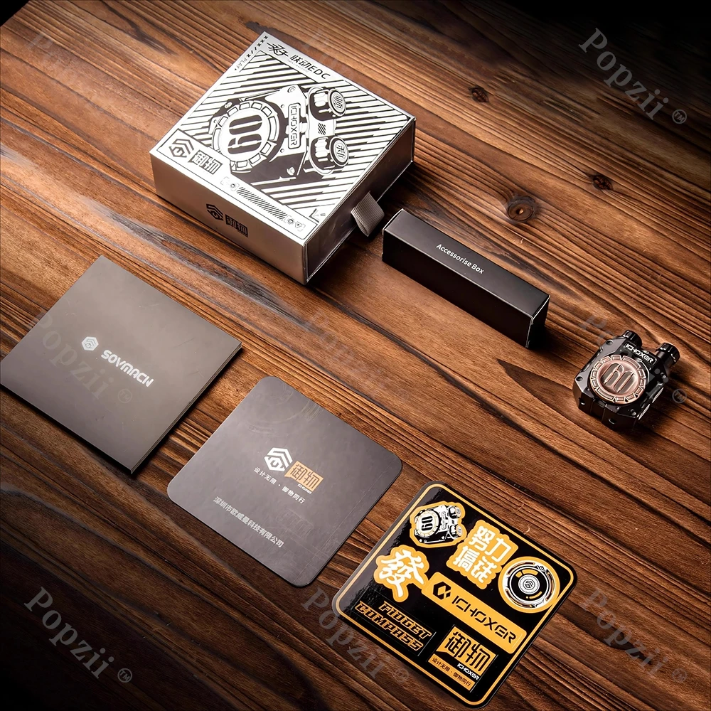 YUWU EDC ツインリンクスナップコイン フィジェットスピナー 多様な遊び方 フィジェットトイ クールなガジェット 大人用 ストレス解消おもちゃ