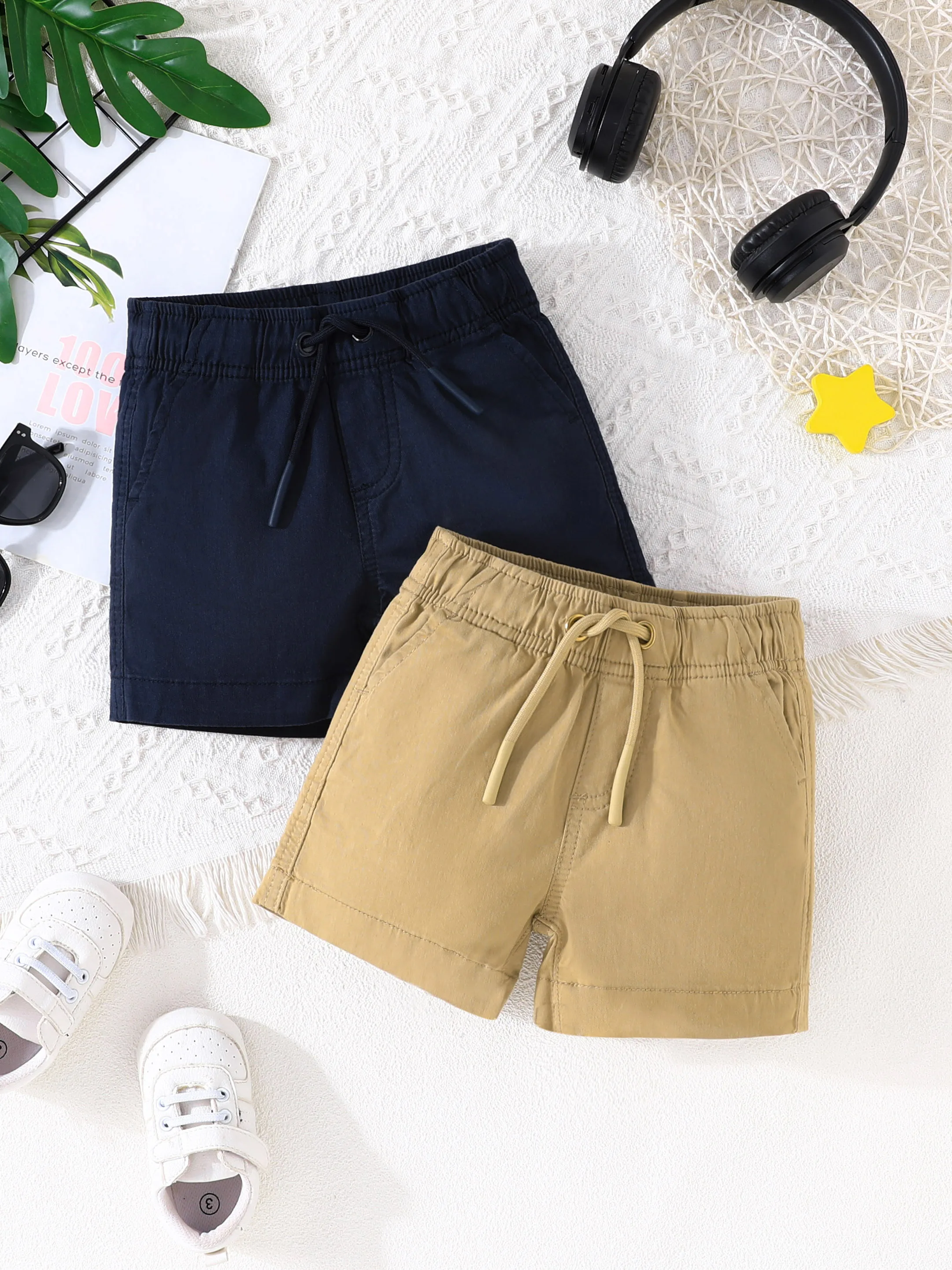 

2024 New Boys school uniform Kids Summer Cotton Chino Shorts Children Formal Short Pants High Quanlity Solid Navy Uniform 18