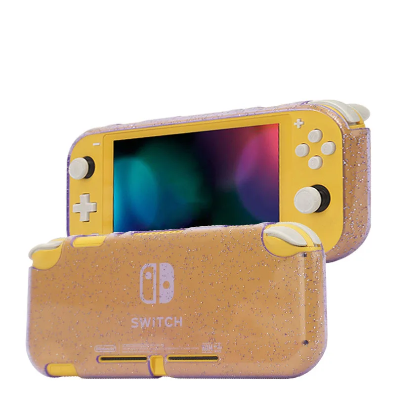 Transparent Protective Case TPU Half Pack Soft Shell for Nintendo Switch lite Shiny Soft Shell Anti slip Gamepad Cover Skin Case