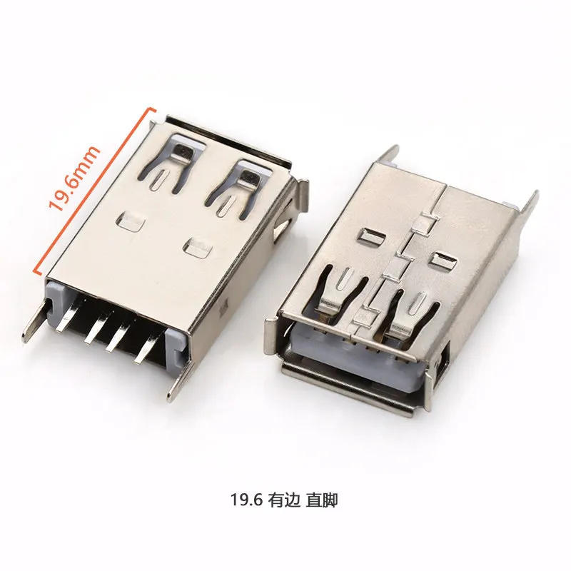 10 Stück USB 2.0 Buchsenstecker 10,0/13,0/13,7/15,0/17,5/19,6/20,5/24,5 MM Gerader Stecker Ladeanschluss AF180 ° für Elektronik – Detail 17