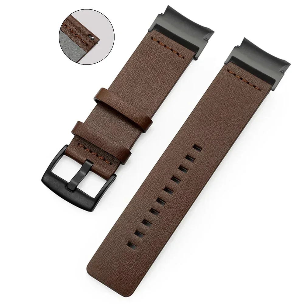 20mm Quick Fit Leather Strap For Samsuang Galaxy Watch 6 Classic 47mm 43 46mm 5 Pro 45mm Watch 4/5/6 40mm 44mm No Gaps Bracelet