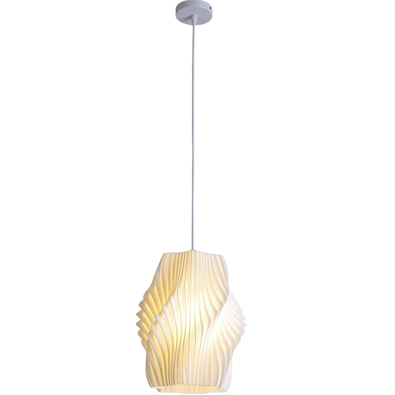 Interior Decorative Lighting Modern Style Pendant Lamp White Finish Suspend Lantern Lights For Dining Room