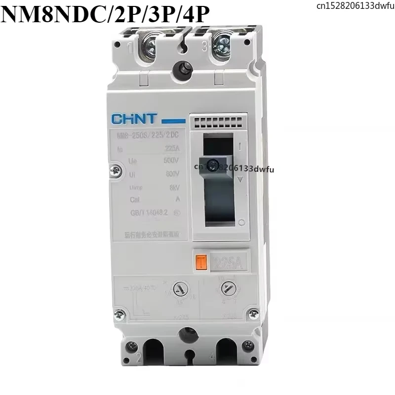 CHINT NM8NDC 2P 3P 4P DC MCCB Circuit Breaker Photovoltaic Solar Energy Power Circuit Breaker DC Motor 100A 160A 200A 250A