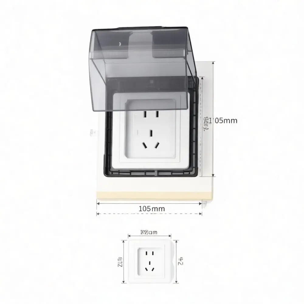 Waterproof Switch Protective Bathroom Socket Splash Guard Case For Universal Heater Plug Safety Shield