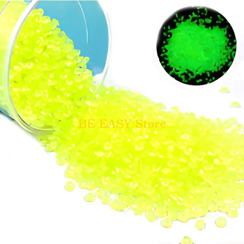 E28F Aquariums Glowing Gravel Pebbles, 3-5 Mm Resins Decorative Sand for Fish Tanks Base Layer, Pond Accent and Water Scene