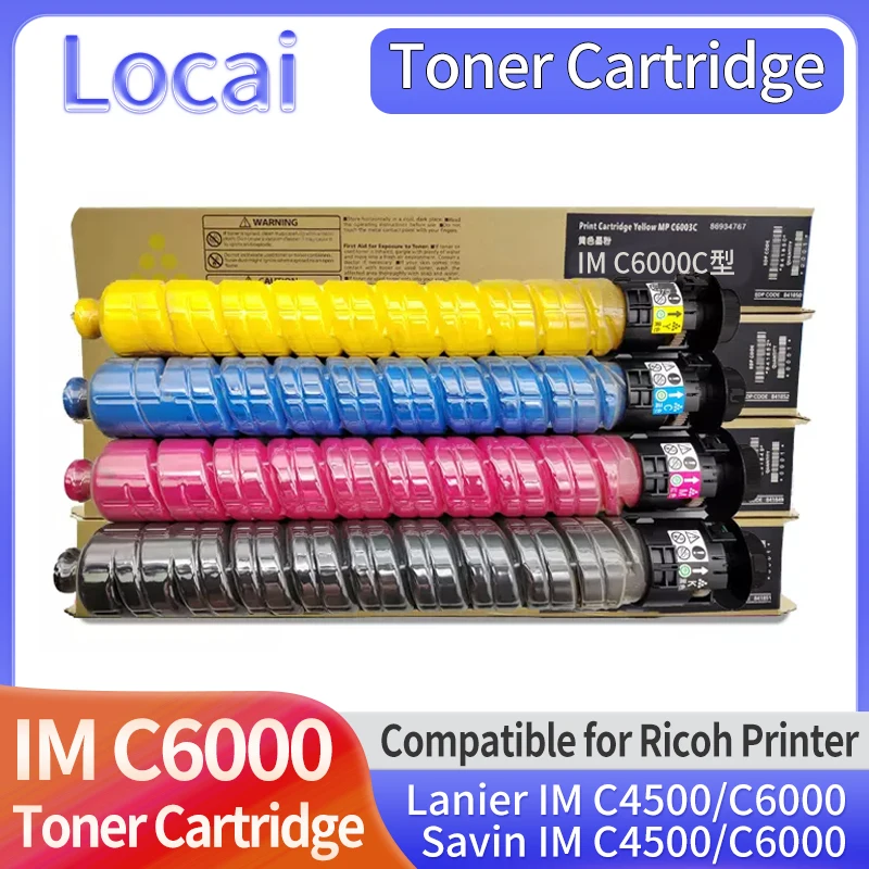 IMC6000 Toner Cartridge  Compatible For Ricoh IM C4500 C6000 Compatible Copier Toner Powder high capacity Color Toner Cartridge