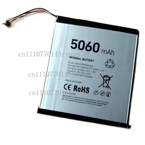 BAT23P3MINI5060 5060mAh High Quality Li-ion Replacement Battery For DOOGEE U9 U10 Tablet PC