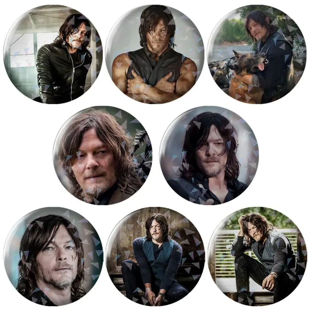 The Walking Dead Daryl Dixon Brooch Metal Badge Brooch, Fashion Decorative Pins for Hat Bag Clothing Decoration Gift,Souvenir.