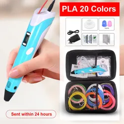 High Quality 3D Pen 3D  Printing Pen,100m PLA Filament 1.75mm DIY Pen With Case,Kids Educational Toys Gift for Kids