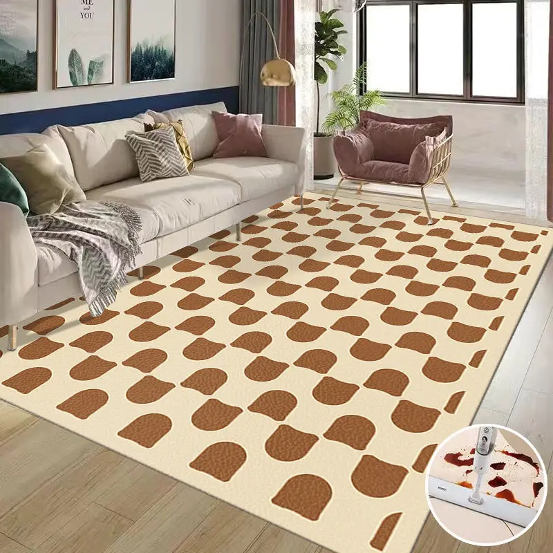 

Nordic Ins Living Room Carpet, Simple Geometric Bedroom Bedside Rug, Balcony Non-slip Rugs, Kitchen Waterproof, Oil-proof Carpet