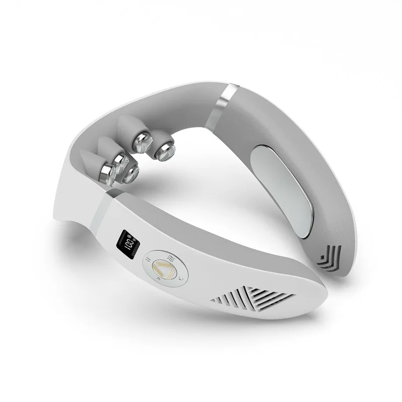 

Smart Shoulder And Neck Massager Cervical Spine Physical Kneading Physiotherapy Massage Hot Compress Cooling Voice Neck Massager