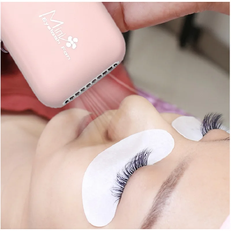 USB Rechargeable Mini Eyelash Fan Dryer Grafted Eyelashes Mascara Gule Fast Dry Blower False Eye Lash Eyelash Extension Supplies