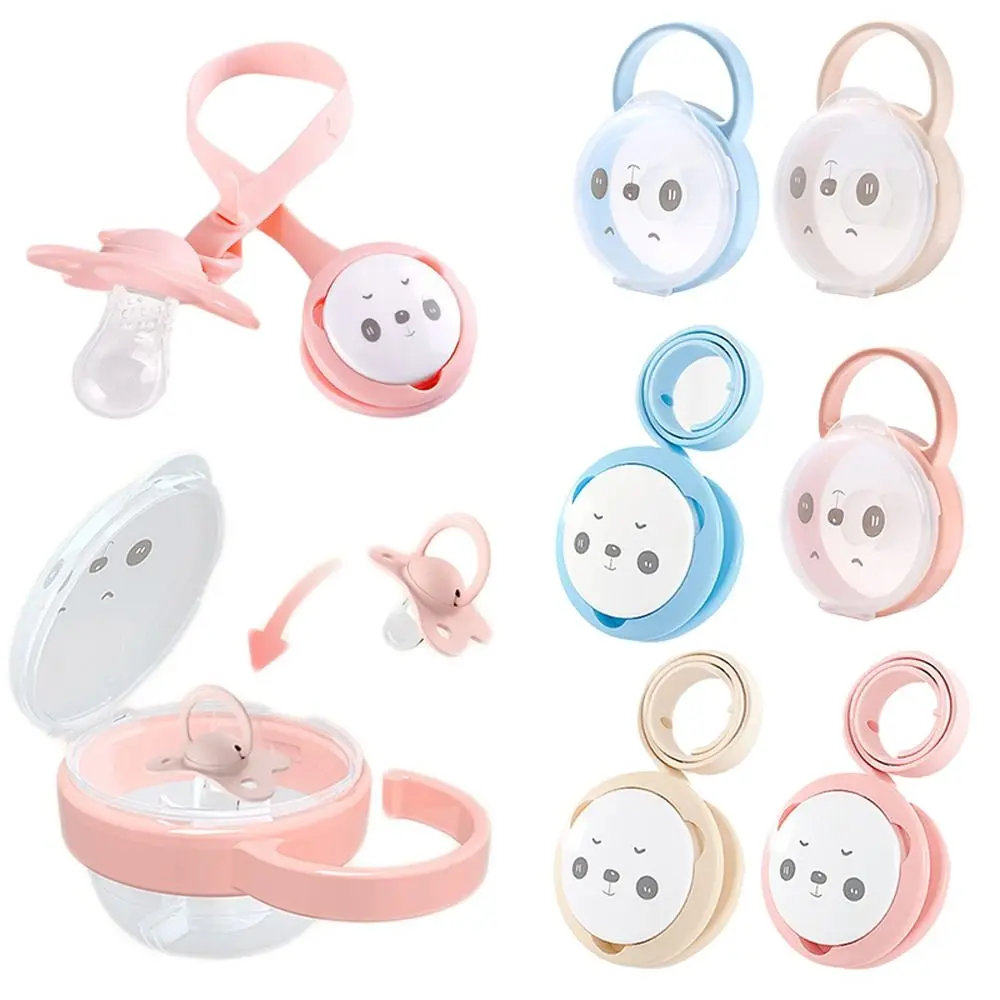 

Nipple Case Pacifier Storage Box Soother Container Nipple Holder Box Baby Pacifier Clip Molar Chain Baby Pacifier Box