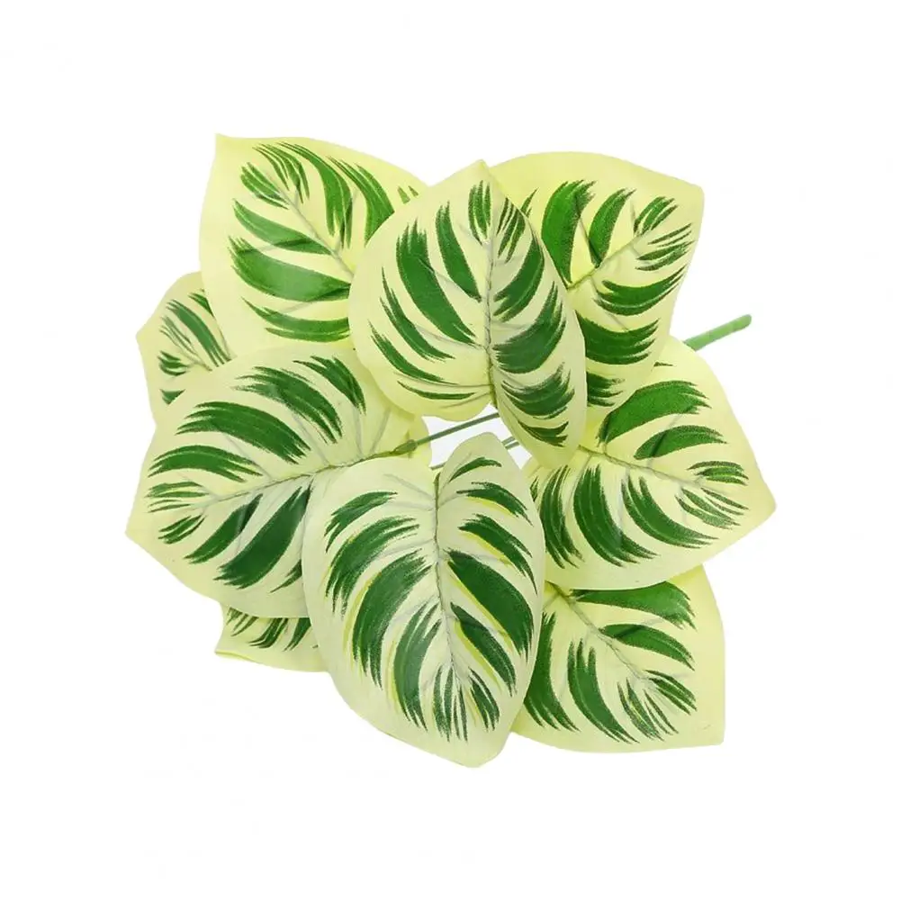 Artificial Plant Wall DIY Turtle Back Leaf Fake Green Plant Potted Ornament wedding Living Room Decoration