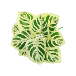 Artificial Plant Wall DIY Turtle Back Leaf Fake Green Plant Potted Ornament wedding Living Room Decoration