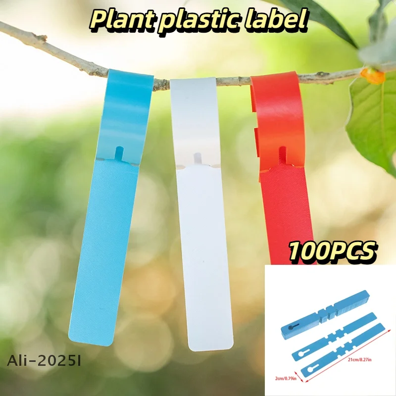 

100pcs PVC Waterproof Plant Markers Plastic Plant Hanging Tags Gardening Plant Marker Label Tools Garden Pots & Planters Supply